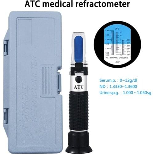 Medical Refractometer Protein Serum Urine Specific Gravity 0 ~ 12g/dl serum protein 1.000 ~ 1.050sg urine specific gravity