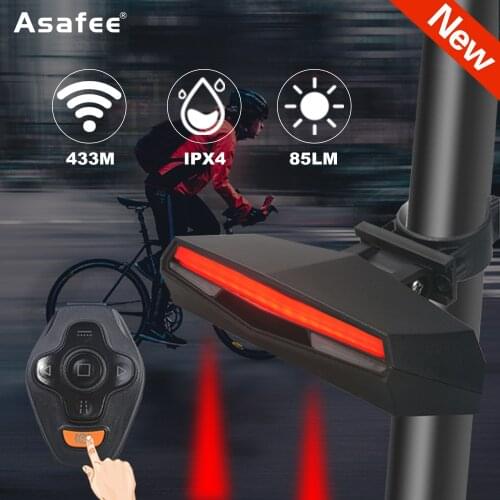 Powerful Bicycle Lights Wireless Remote Control Bicycle Taillight IPX4 Waterproof Light USB Rechargeable lantern Bike Taillight