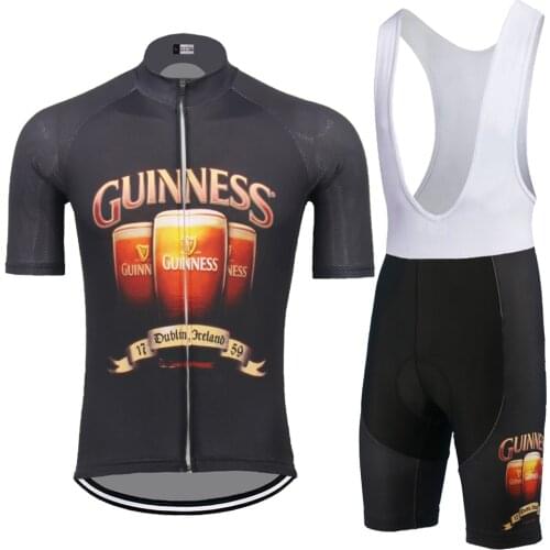GUINNESS BEER New Cycling Jersey Set Maillot Ciclismo Hombre Men Short Sleeve Bike Clothing GEL Breathable Pad Bib Shorts MTB