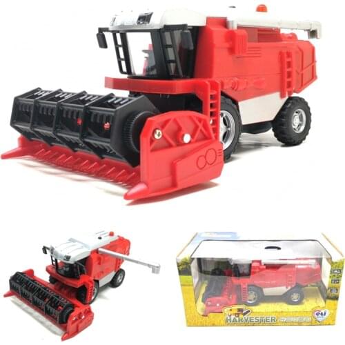 New Alloy Agricultural Harvester Car Model 1:32 Alloy Kids Vehicles Toy Car Farmer Tractors Car Scale Miniaturas Tractor Boy Toy