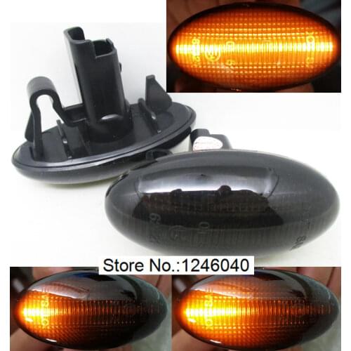 2pcs Led Dynamic Side Marker Turn Signal Light Fit For CITROEN Berlingo C1 C2 C3 C4 C5 C6 JUMPY Xsara Picasso C-Crosser C-ELYSEE