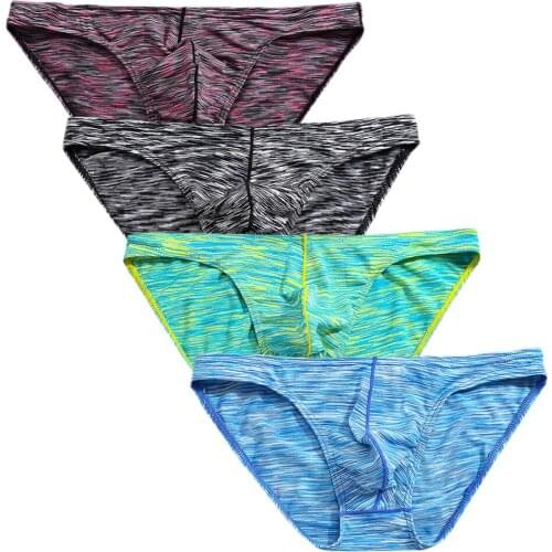1Pcs Gay Sexy Men Thongs Underwear Sexy Cotton Underwear Men Tanga Hombre Briefs Homme Camo Bulge Pouch Male Underpants