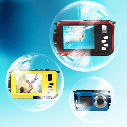 Winait Full HD 1080P Digital Camera 3M Waterproof 16x Digital Zoom TF Card Max To 32GB