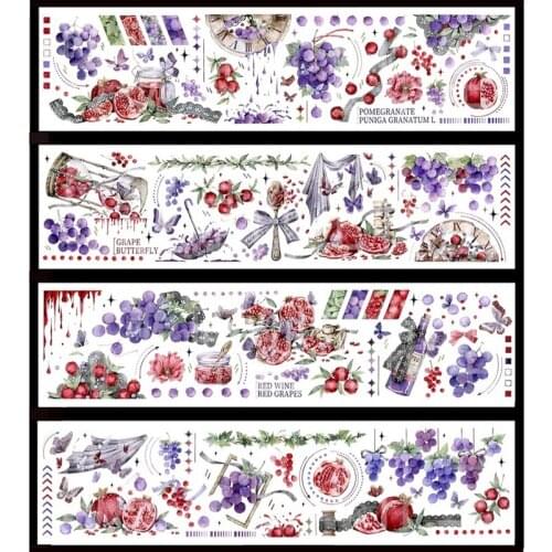 1 Loop Fruit Juice, Apple Juice Masking Tape Paper Bright Pet New Oil Collage