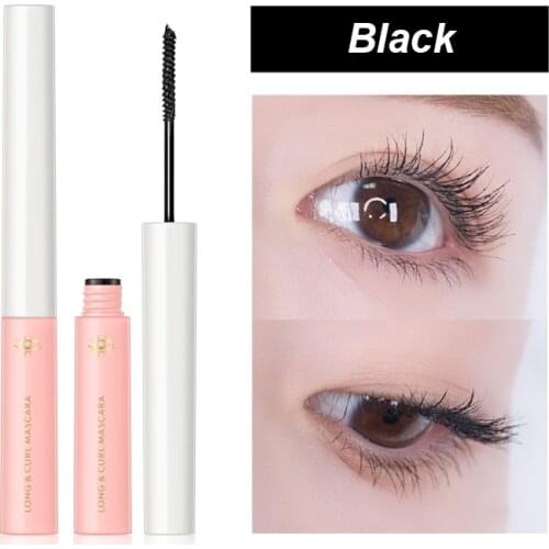 1pcs Ultra-fine Mascara long lating Waterproof Non-smudge eye Natural Thick Curling Fine Brush Mascara Makeup TSLM1