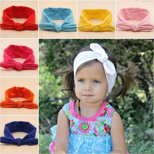 10 pcs/lot Baby Kids tie knot headwrap top knot baby headband Little Girl Hair Accessories