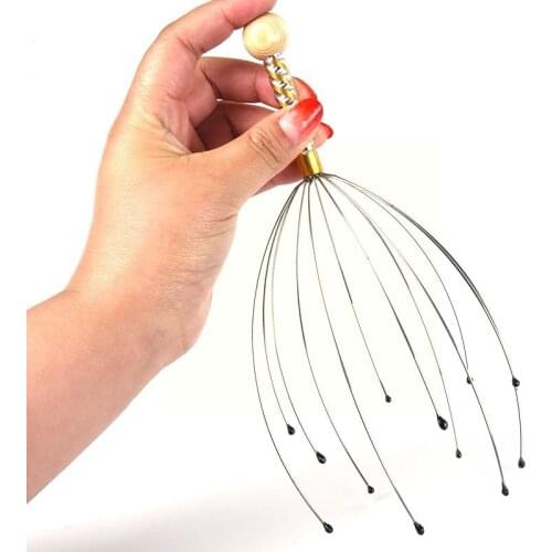 12 Fingers Relax Massager Octopus Claw Massage Relax Spa Pain Relief Stimulate Scalp Tools Blood Anti-stress Circulate A9i8