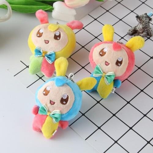 Random color 3pcs Cartoon baby Rabbit plush toy Childrens Toys Creative bag pendant Little doll Gifts for Children Kid