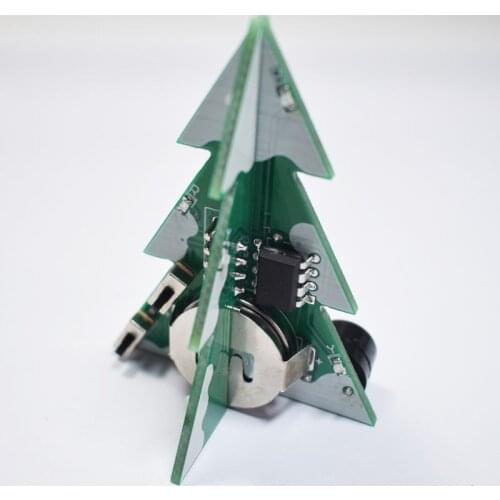 3D Mini PCB Stereo Christmas Tree DIY Music Kit Circuit Electronic DIY Kits Gift