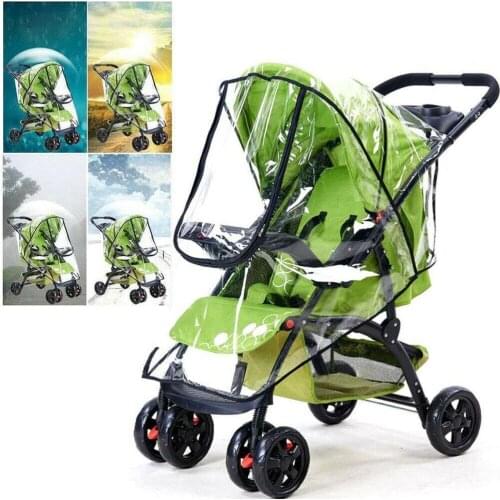 Stroller Accessories Rain Cover Baby Stroller Weatherproof Children And Cover Windshield Fog Umbrella Raincoat Cover Univer Z9B5