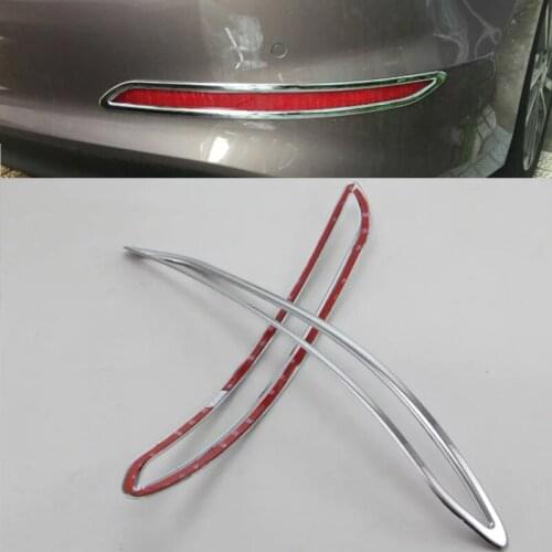 Car Accessories Exterior Decoration ABS Chrome Rear Fog Light Lamp Cover Trim For Hyundai Elantra 2018 Car-styling
