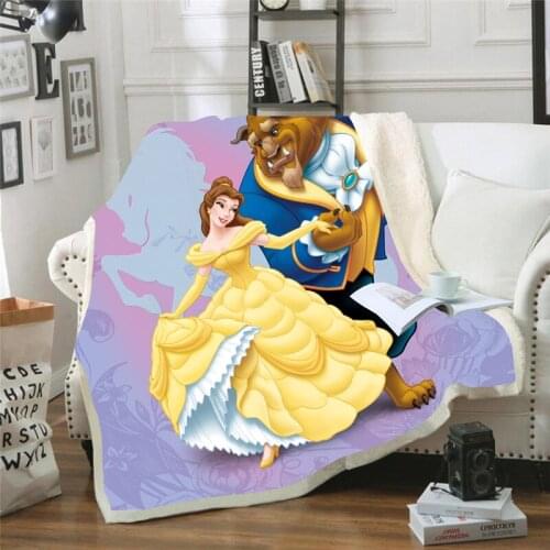 BeddingOutlet Family Blanket for Kids Cartoon Microfiber Plush Throw Blanket on Bed Sofa Girls Boys Bedding Plush Blanket