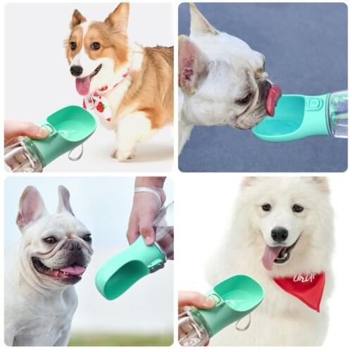 Dog Water Bottle 350/550ML Portable Pet Drinking Water Feeder Bowl for Small Large Dogs Cats Pets Water Dispenser Feeder