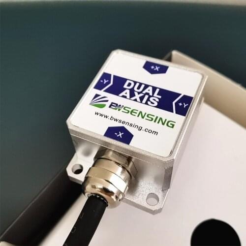 BWK227S Tilt Angle Sensor Dual Axis Inclinometer with Accuracy 0.2 Degree RS232 / RS485 / TTL / Modbus (Optional) 90*40*26 (mm)