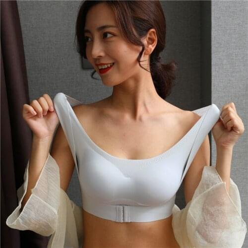 Plus Size Latex Bra For Womens Top Push Up Bras Beautiful Back Lace Bralette Upper Support No Steel Ring Sexy Female Breast