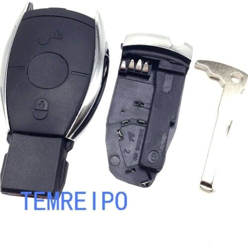 Europe style 2 buttons remote key case shell For mercedes benz W203 W210 W211 AMG W204 C E S CLS CLK CLA SLK