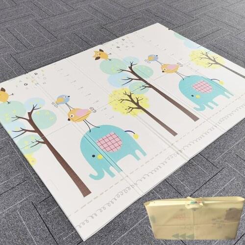 Paded Baby Carpet Foldable Baby Play Mat Thickened Infantil Home Baby Room Decor Kids Rug Educational Games Toy Mats