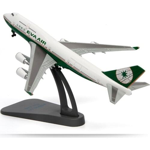 For Fans 1: 400 Evergreen B747 Aircraft Model Simulation Alloy Boeing Airliner Model classic collection ornaments with wheels