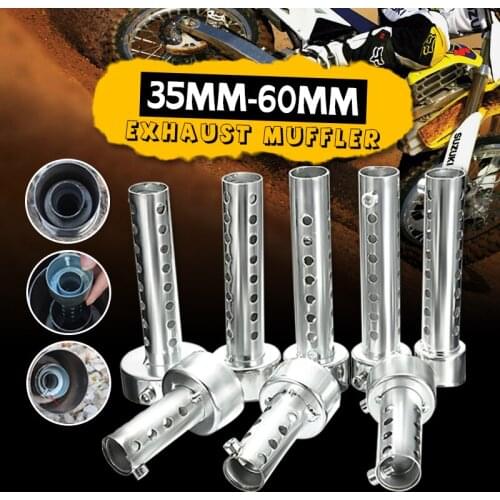 Motorcycle Can DB Killer Silencer Noise Sound Eliminator Exhaust Pipe Adjustable Muffler Silencer 35mm/42mm/45mm/48mm/60mm