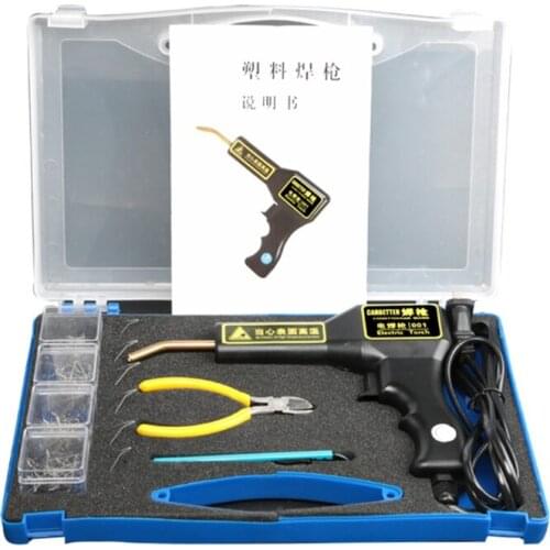 Hot Stapler Car Bumper Fen der Fairing Welding Plastic Repair Kit W/ 200 Staples