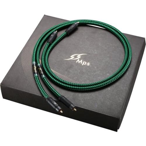 HiFi MPS M-10G/R HiFi 99.99997% OCC 24K gold Plated Plug connector RCA audio cable DVD CD DAC amplifier Audio cable