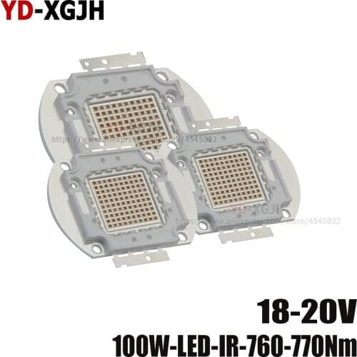 Infrared High Power LED 500nm 680nm 730nm 760nm 810 850nm 940nm 1050nm 3W5W10W20W30W50W100W for IR LED Surveillance camera light