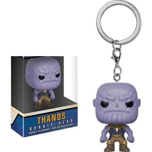 Pocket Avengers Infinity War Keychain Thanos Action Figure Collection Toy for Children