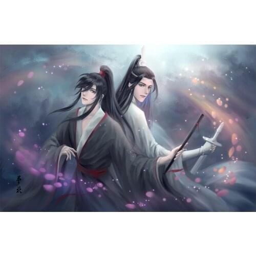 China Mo Dao Zu Shi Anime Diamond Embroidery 5d Diy Diamond Painting Full,round,3d,diamond Mosaic For Children Gift