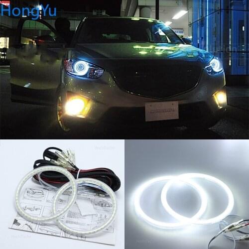 For mazda cx-5 CX5 2013 2014 2015 Smd Led Angel Eyes kit Excellent Ultra bright illumination DRL Daytime running lights