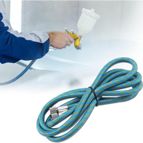 1.8M 180CM Braided Airbrush Compressor Air Hose Spray Pen Woven Pipe 1/8" BSP Adaptor Fitting Compressor Airbrush