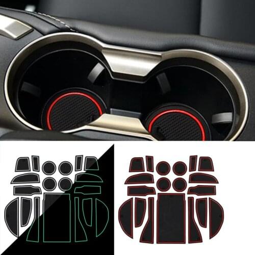 Car Interior Decoration for Lexus 15-19 NX Door Slot Mat Non-slip Mat Water Coaster Armrest Box Storage Mat