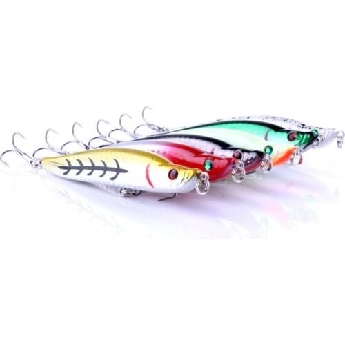 Best fishing lures Bionic Bait Lifelike Fake Lure Attractive Artificial Bait Type Hard 6 Hooks Popper Lure Tackle fishing tools