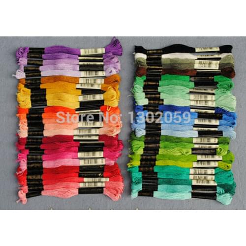 Embroidery Thread 7599 (447*17=7599) Pieces Or 17 Full Sets Cross Stitch Thread Floss--Similar DMC