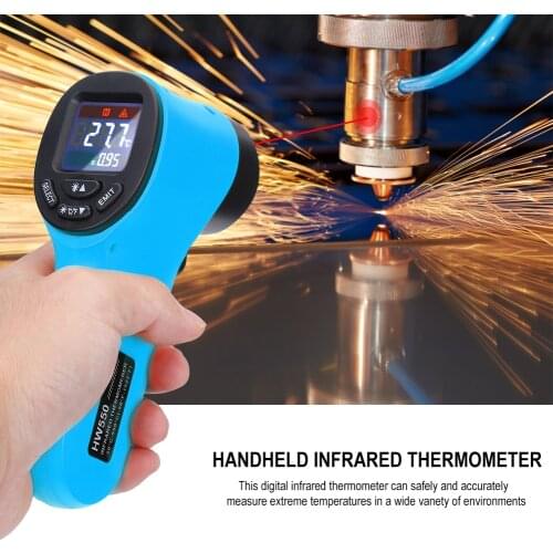 2021 New HW550 Temperature-50~550°C Handheld Infrared Thermometer Non-contact Industrial LCD Kitchen Digital Termometer Sensor