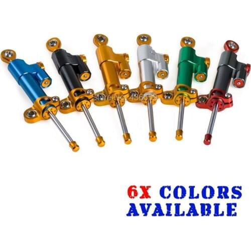 New Universal Motorcycle Adjustable Steering Damper Stabilizer Fits For Honda Yamaha Kawasaki Suzuki Ducati