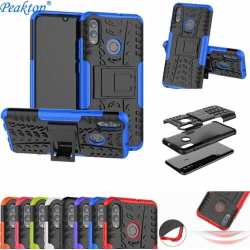 For Huawei Honor 10 Lite Heavy Duty Hybrid Armor Shockproof Stand Silicon Case Cover For Huawei P Smart 2019 Rugged Coque Fundas