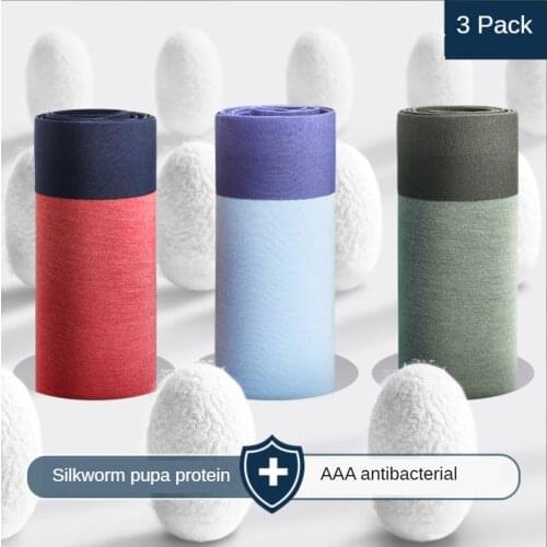 Luxury 3D U Pouch Boxer Men Underwear Real Silk High Quality Boxershorts Solid Color Brand High Quality Xxxxl Sexy Big Man Gay