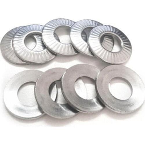 28pcs M3 M4 M5 M6 French Single Tooth Lock Washer High Strength NFE25511 Stainless Steel 304