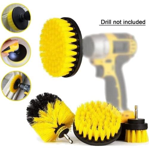 2/3.5/4Inch Electric Screwdriver Drill Brush Scrubber Clean Brushes for Carpet Glass Car Tub Tires Nylon Brushes Power Tools