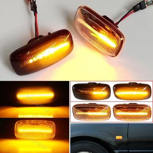 LED Dynamic Side Marker Turn Signal light For Nissan Maxima Almera Pulsar N15 Cefiro A32 Repeater Lamps Indicator 1995-2000