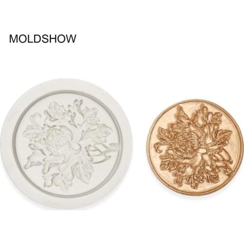 Chrysanthemum three-dimensional round flower shape large handmade essential oil soap mould cake baking pastry tool silicone mold