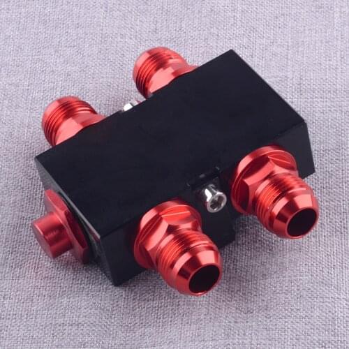 Universal Car Oil Filter Cooler Thermostat Sandwich Adaptor With AN10 Connector