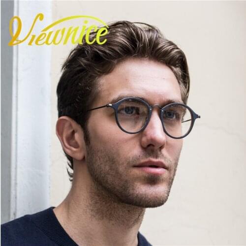 Lunette ronde Vintage de vue Transparent glasses Retro Men Glasses Women Optical Frame Round Computer glasses Tortoise Brand ae