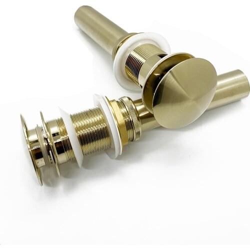 Bathroom Basin Pop Up Drain Valve New Sink Drain Stopper Bath Fixture Brass Set Black Chrome Washbasin Bounce Filter