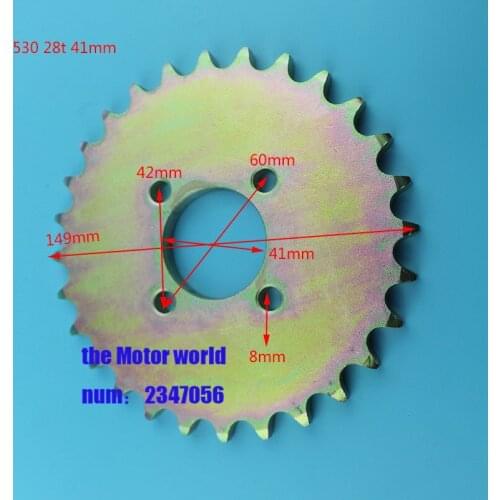 28T Teeth 530 41mm Folding Small Bike Bicycle Golden Round Plate Single Disc Gear Chainwheel Crank