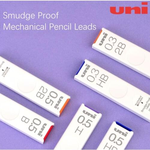 1tube NEW UNI Smudge Proof Mechanical Pencil Leads UL-S More Dark Lead HB B 2B 0.3/0.5/0.7/0.9mm Student Stationery Supplies