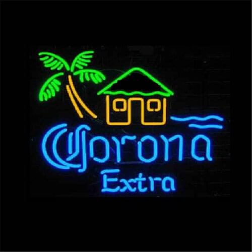 17*14" CORONA EXTRA christmas NEON SIGN Signboard REAL GLASS BEER BAR PUB Billiards store display Restaurant Shop Signs Bulb