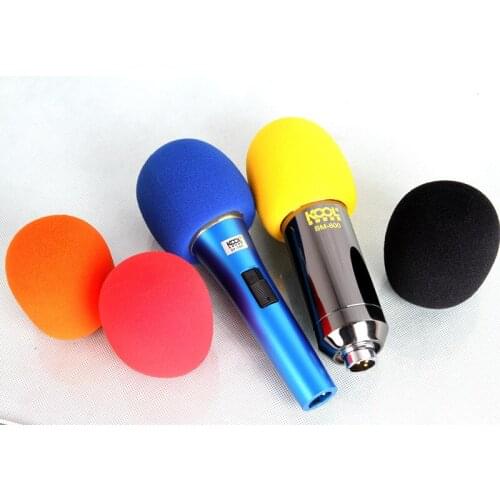 50pcs/lot Foam Microphone Windscreen,high density mic sponge cover Microphone WIindshield Inner diameter 40MM, Thickness: 6MM