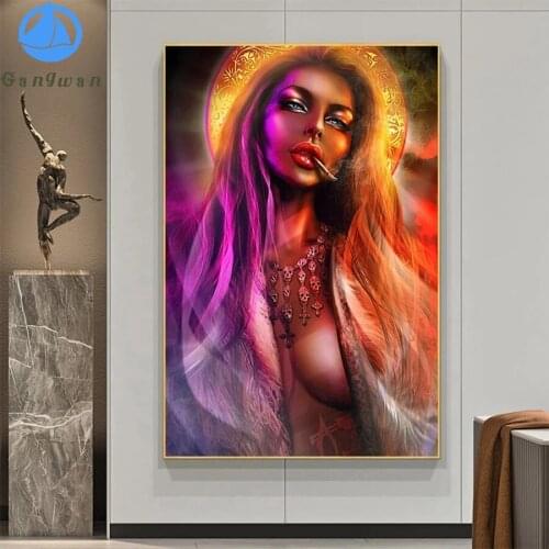 5D round Diamond Embroidery Hot selling home art, sexy woman Picture Of Diamond Painting Mosaic Cross Stitch Handmade Gift