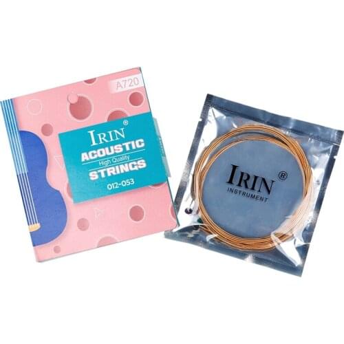 IRin 6Pcs/Set Stainless Steel Guitars Strings Accessories Universal Acoustic Guitar String for Acoustic Guitar Parts